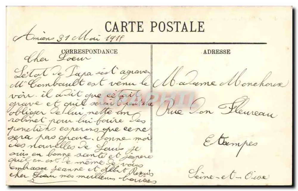 Amiens — A Catedral e vista geral — LL. n°97 - Verso