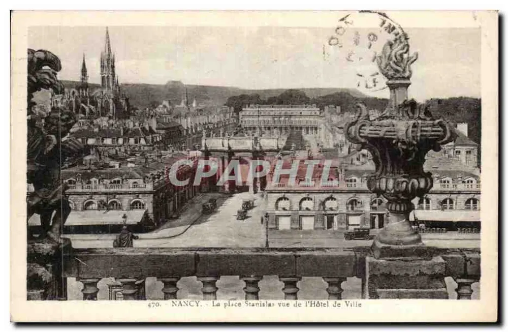 NANCY — La place Stanislas vue de l'Hôtel de Ville — Édition d'Art, n° 470 - Recto