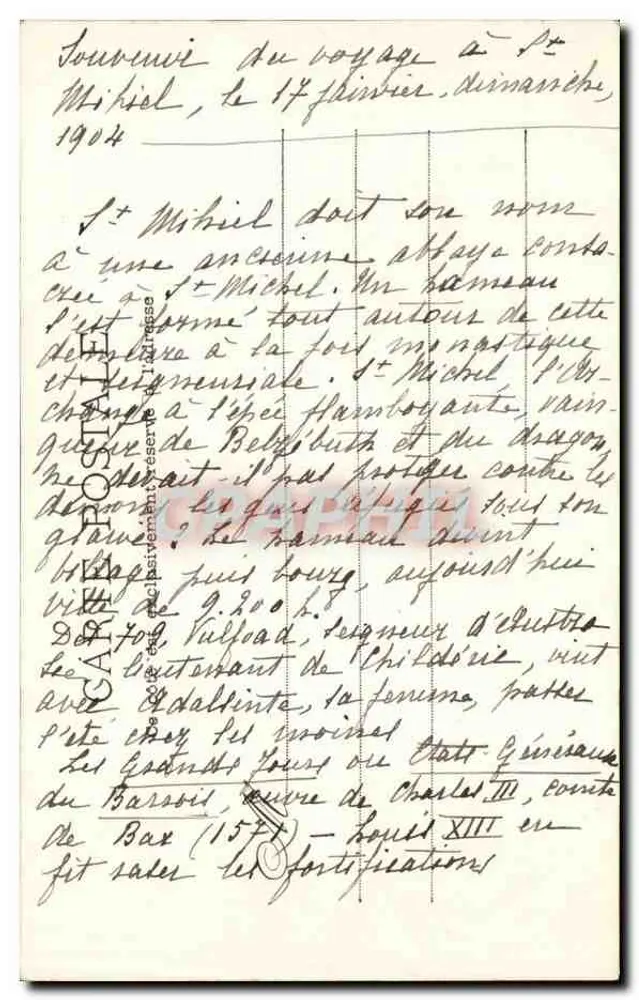 Saint-Mihiel — Vista geral - Leste — Colin, editor St-Mihiel - Verso