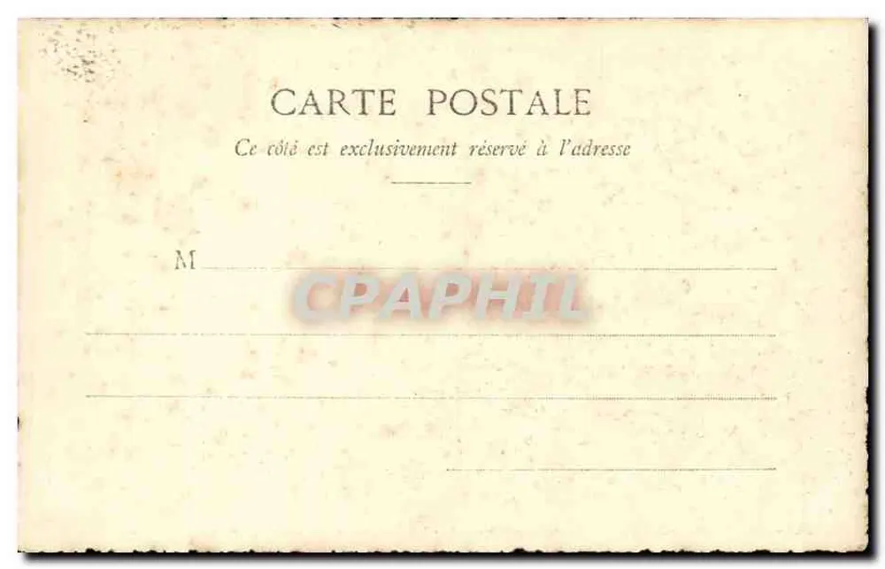 Alt Nancy — Die Citadelle-Tür in 1840 — Phototype A. Bergeret & Cie, Nancy - Rückseite