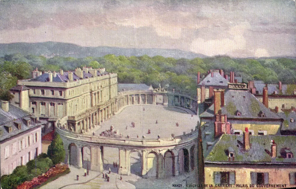 Nancy. Gebäude der Carrière. Palast des Regierungs — OILLETTE, Serie 117, Sammlung 'Städte Frankreichs' - Vorderseite