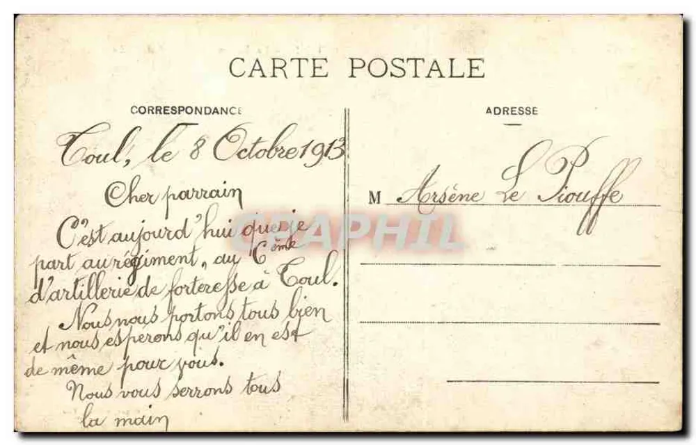 Toul - O Jardim do Hotel — Grave, editor, Toul - Verso