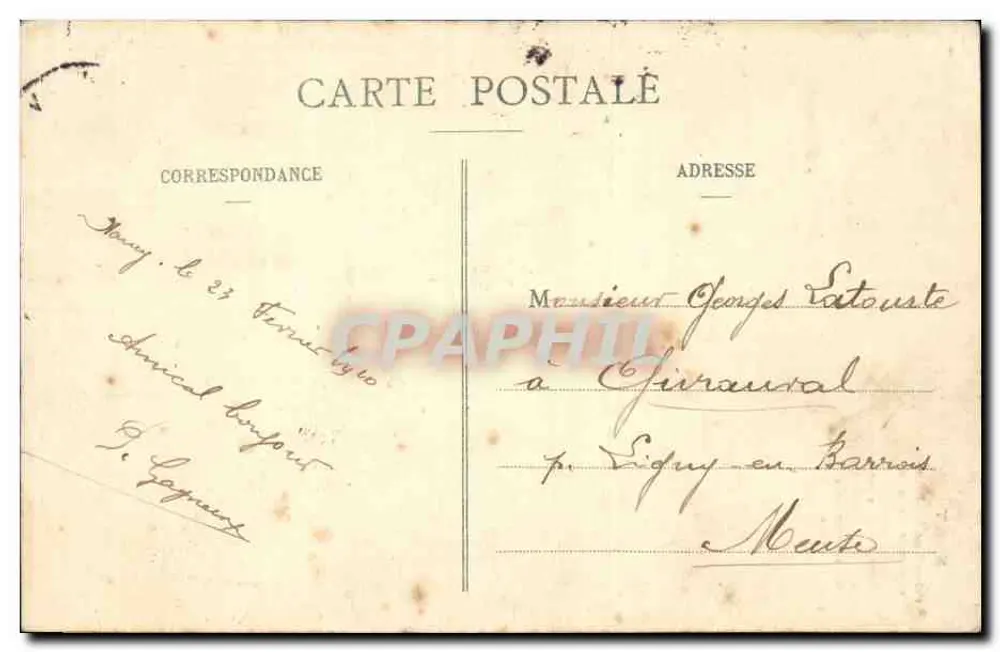 Nancy - Ducal Palace - Kleine und Große Porterie — Imprimeries Réunies, Nancy - Rückseite