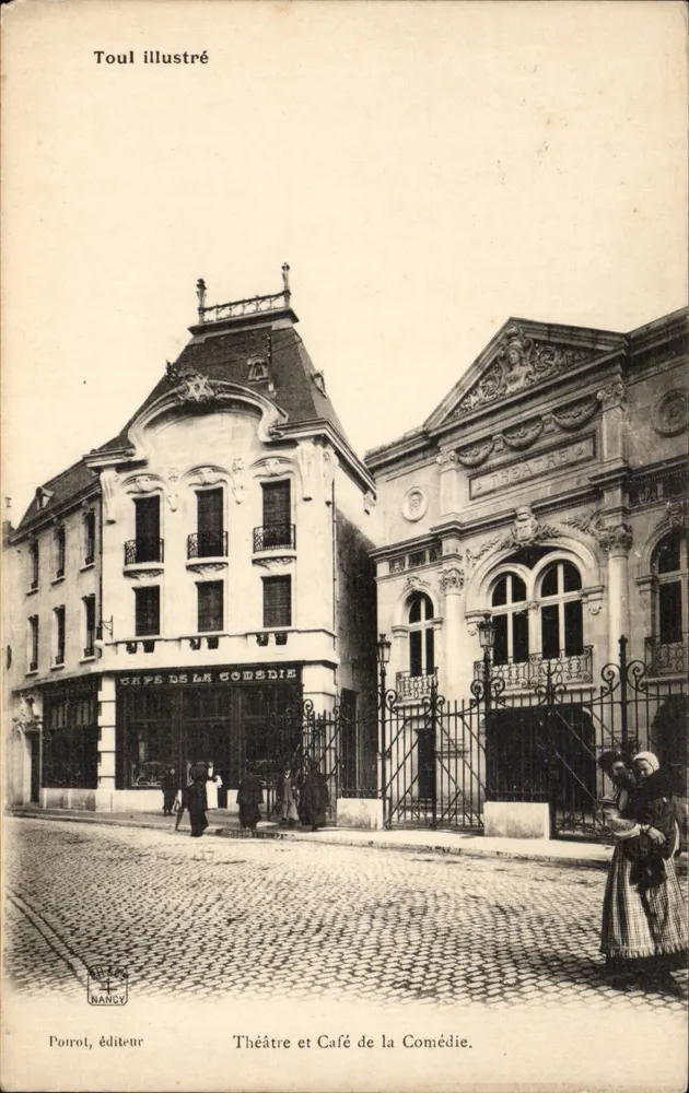 Theater und Café de la Comédie — Nancy — Porrot, Verlag - Vorderseite