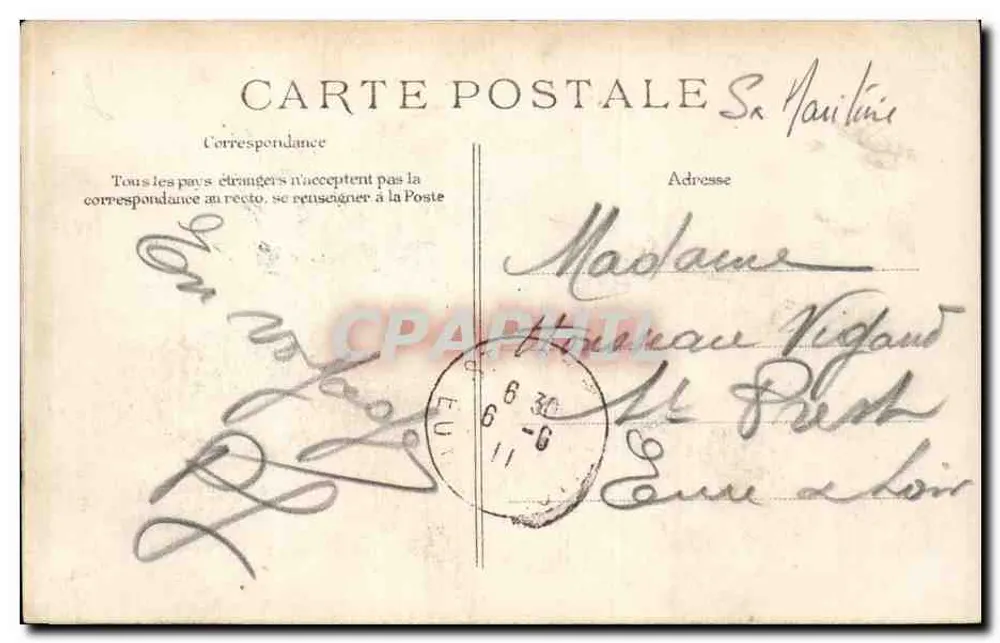 Le Havre — Entrada das Pontas — Editor ELD, n° 272 - Verso