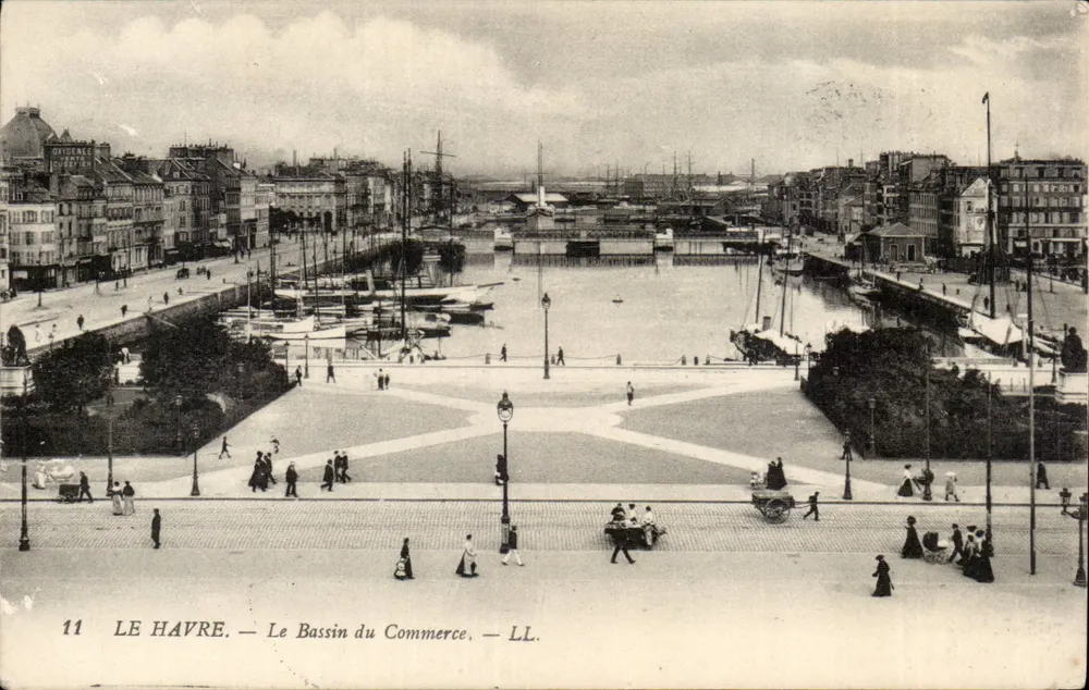 Le Havre — O Bassin do Comércio — LL. - Frente