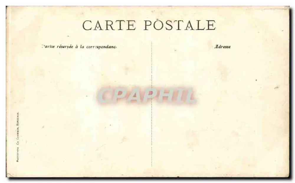 Bordeaux — Quais Norte — C. B. - Verso