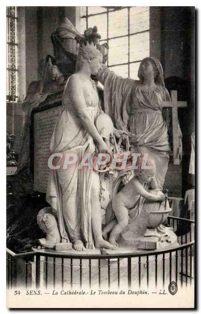 Sens — Die Kathedrale. Das Grab des Dauphins — ÉL. - Vorderseite