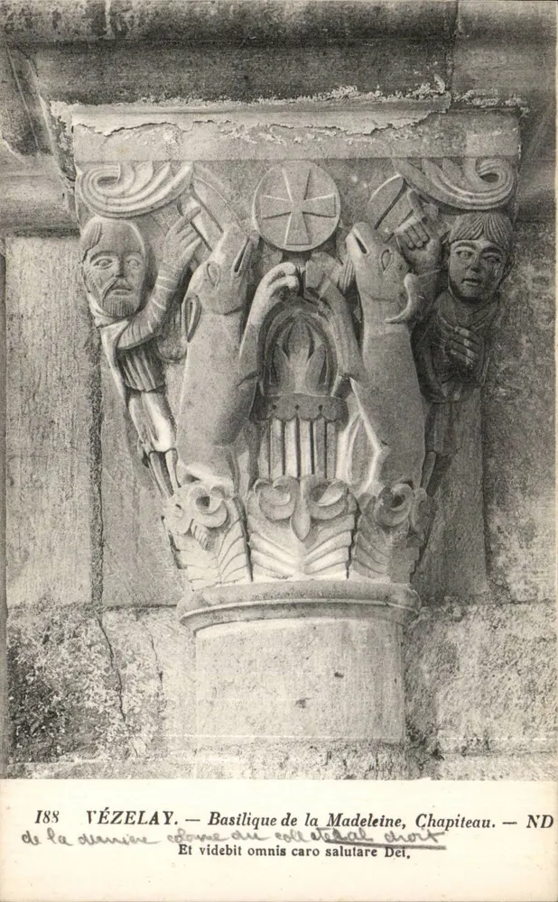 Vézelay — Basílica da Madeleine, Capitel — ND - Frente
