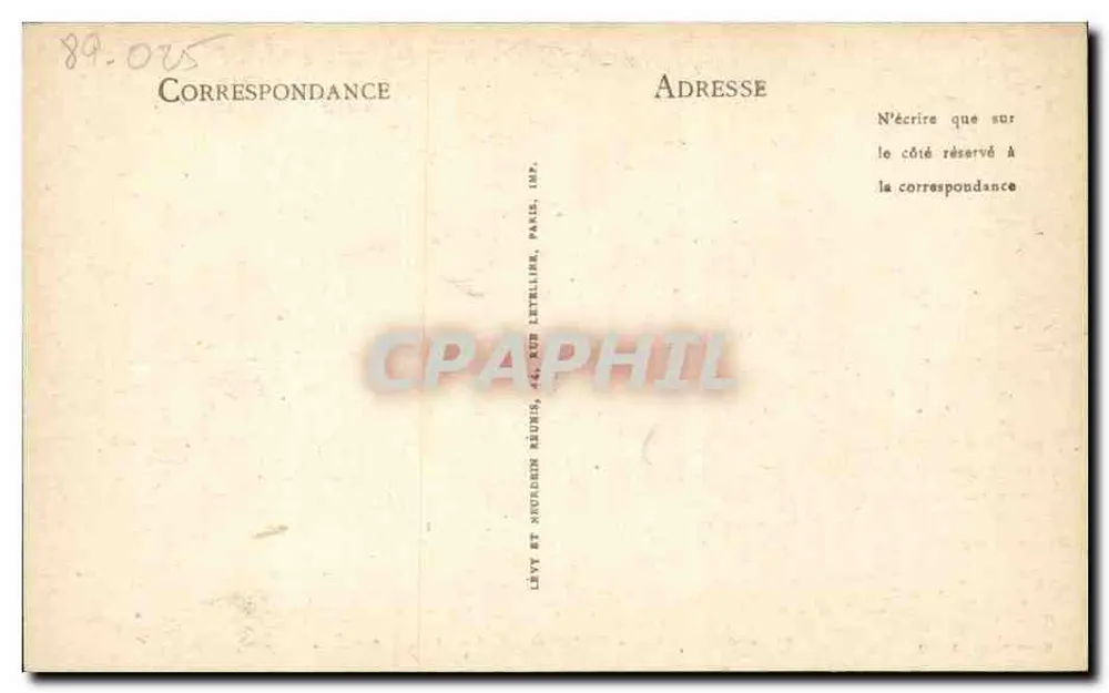Avallon - Portail de l'Église St-Lazare — Curet-Renaudot, édit. - Verso