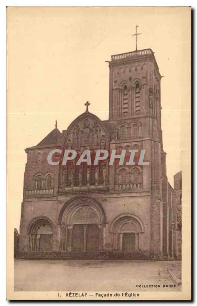 Vézelay — Fachada da Igreja — Coleção Roubé - Frente