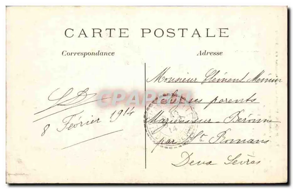 París (1° arr.) — Fuente del Castell — editor C.M. - Reverso