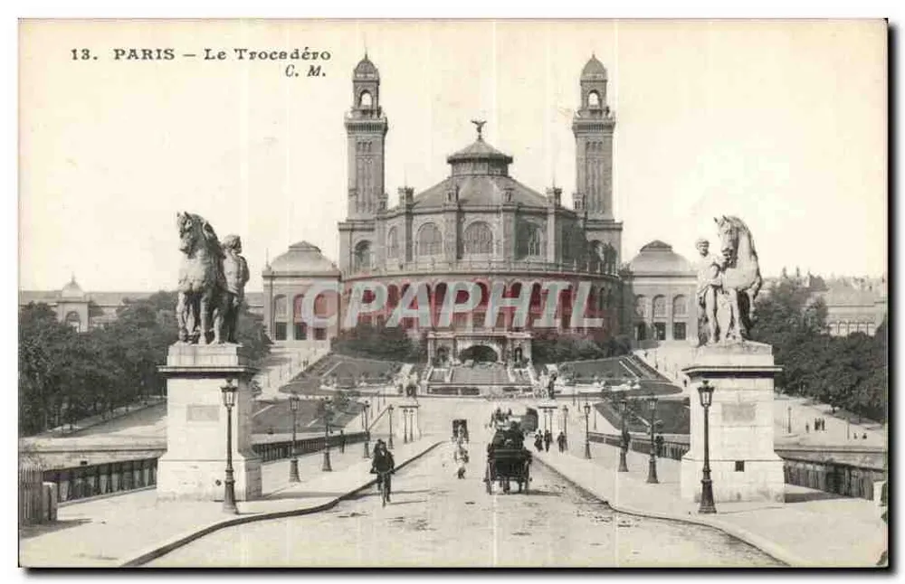 Paris — Der Trocadéro — C. M. n°13 - Vorderseite