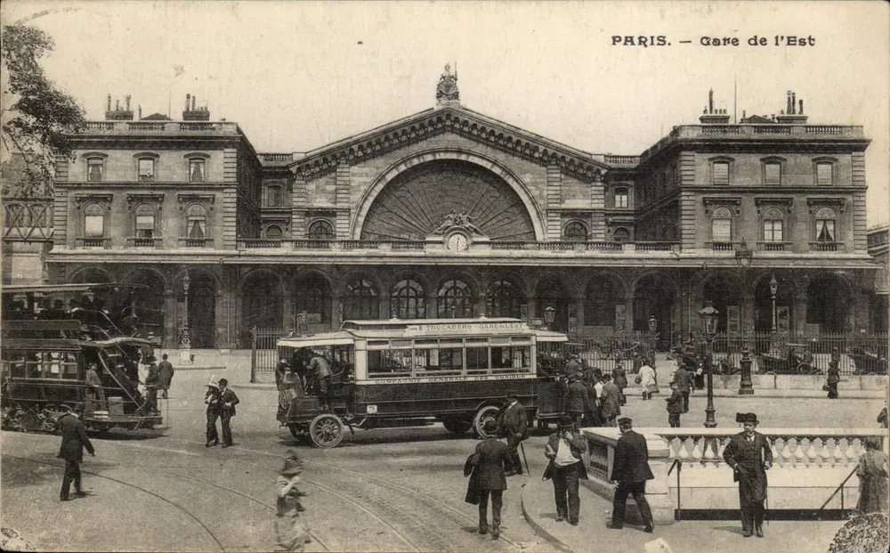 Paris — Estação de Leste — Editor: E. Brousardero, número de série não visível - Frente
