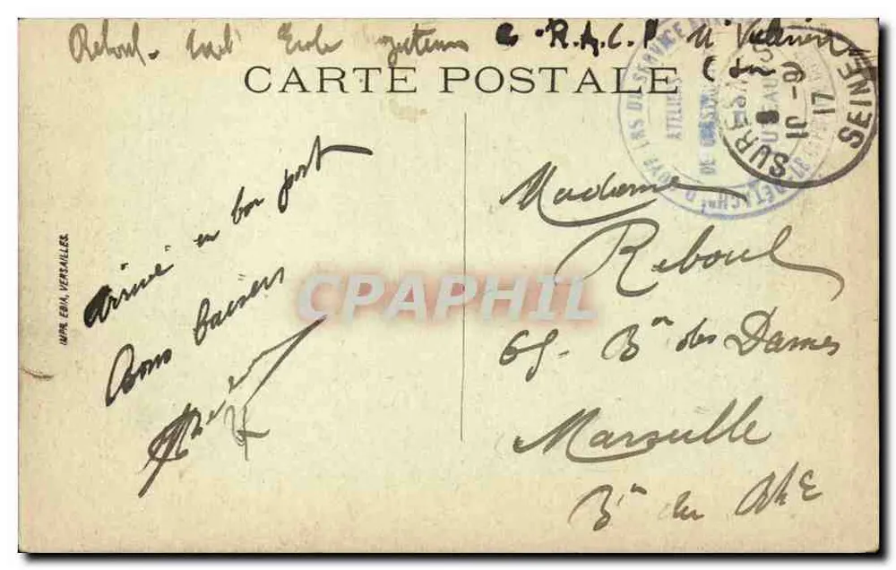 Paris — Estação de Leste — Editor: E. Brousardero, número de série não visível - Verso