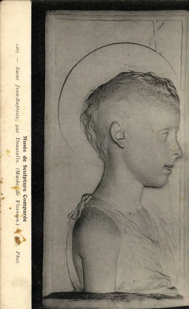 Heiliger Johannes der Täufer — Gekaufter Kopf von Donatello — Museum für Vergleichende Skulptur, Florenz - Vorderseite