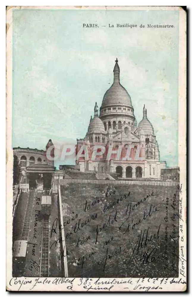 Paris — A Basílica de Montmartre — Corjon & Cie, Paris - Frente