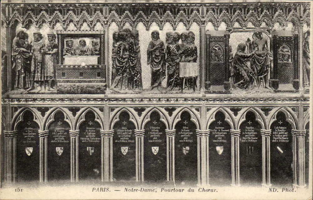 Paris — Notre-Dame, Paraíso do Coro — ND. Fot. - Frente