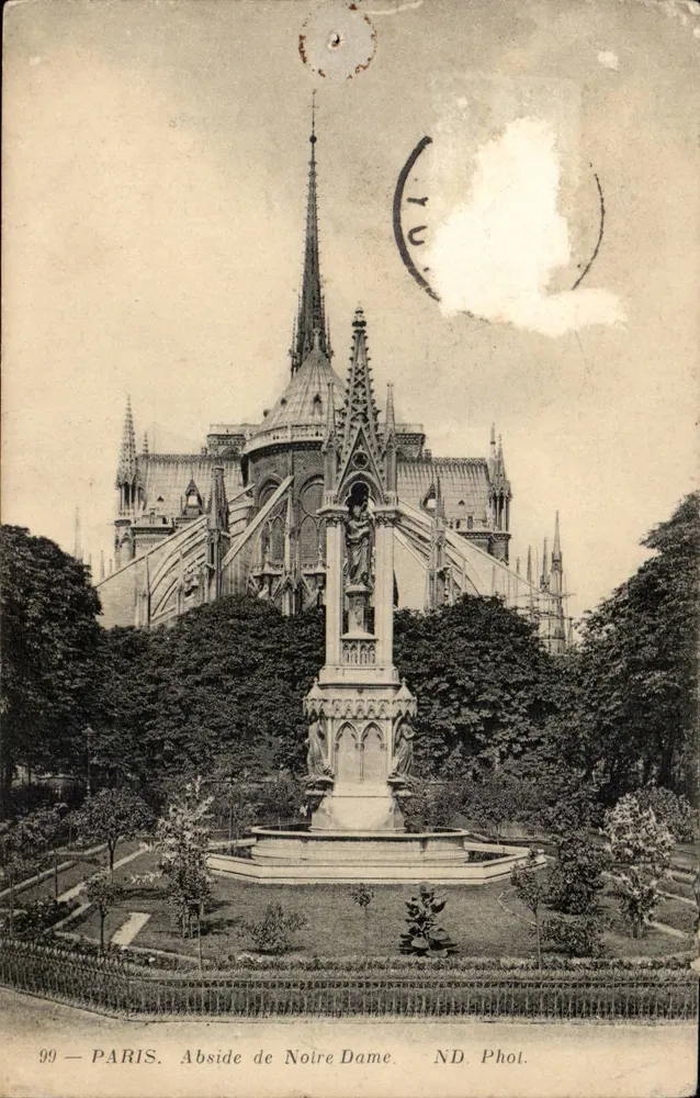 Paris — Abside de Notre-Dame — ND Phot. - Frente