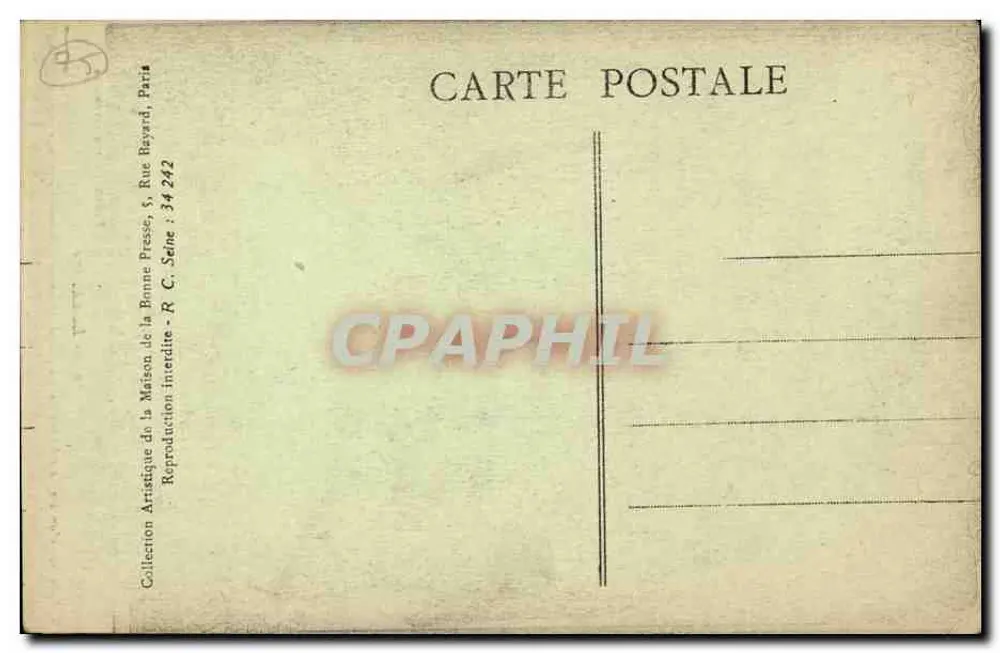 Heilige Keuschheit — Keuschheit — Bonne Presse, 5, rue Bayard, Paris - Rückseite