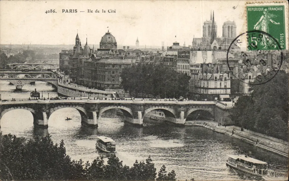 Paris — Île de la Cité — editor desconhecido, n° 4086 - Frente