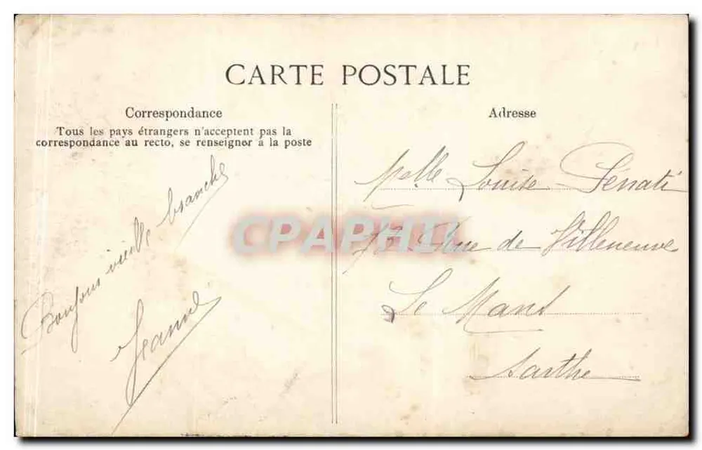 Paris — Île de la Cité — editor desconhecido, n° 4086 - Verso