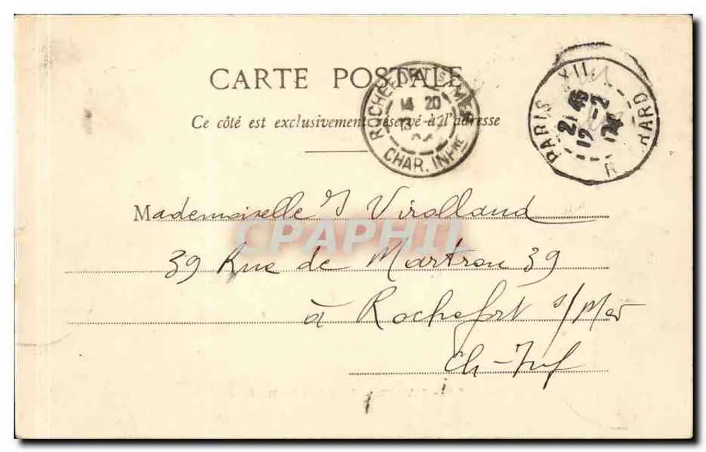 Paris - Le Lion de Belfort — M. Parisot, n° 85 - Back