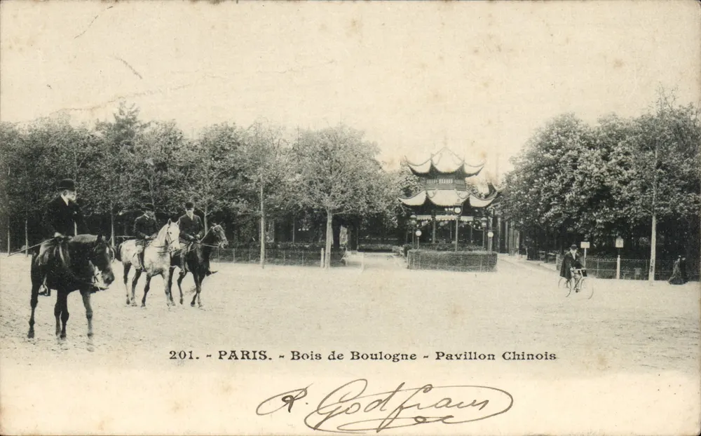 Paris - Bois de Boulogne - Pavillon Chinois — R. Godfrian, n°201 - Frente