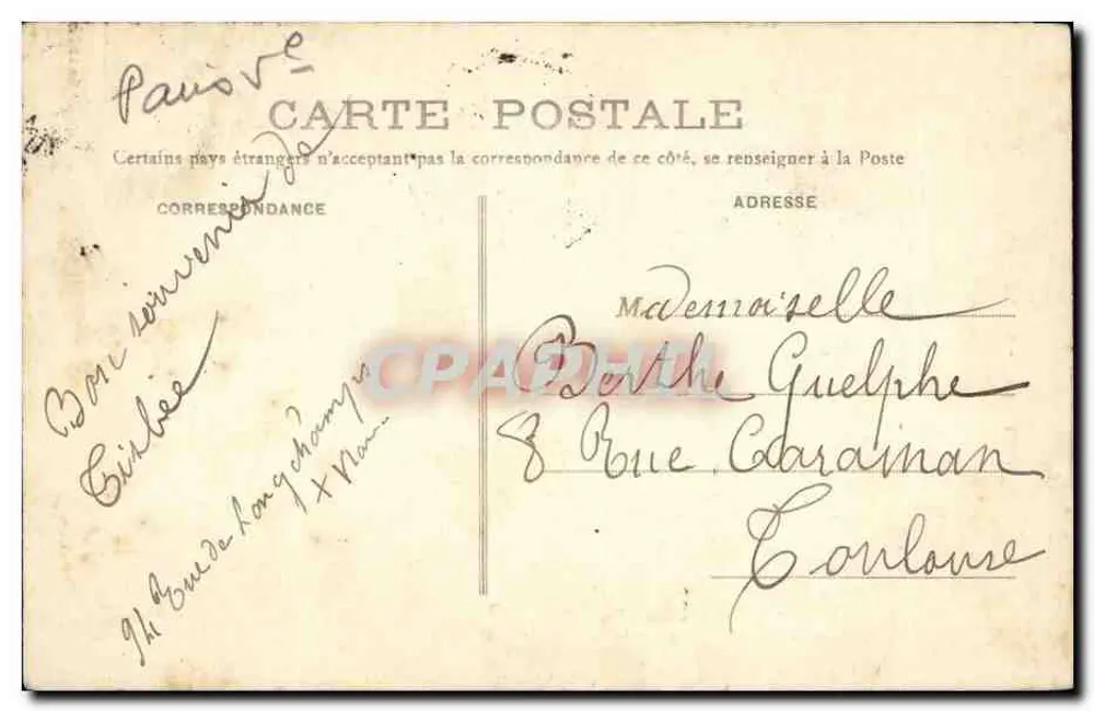 Paris - O Panteão — E.R., Paris, n°89 - Verso
