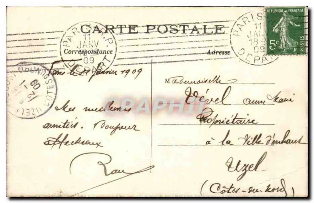 PARIS — Vista Geral da Cidade — C. M. n°146 - Verso