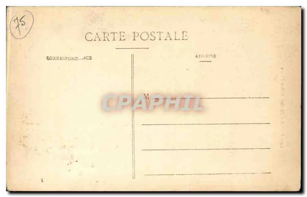 Paris - Abside Notre-Dame — visão da catedral com seu campanário e seu portal, editor C-L-B, n°76 - Verso