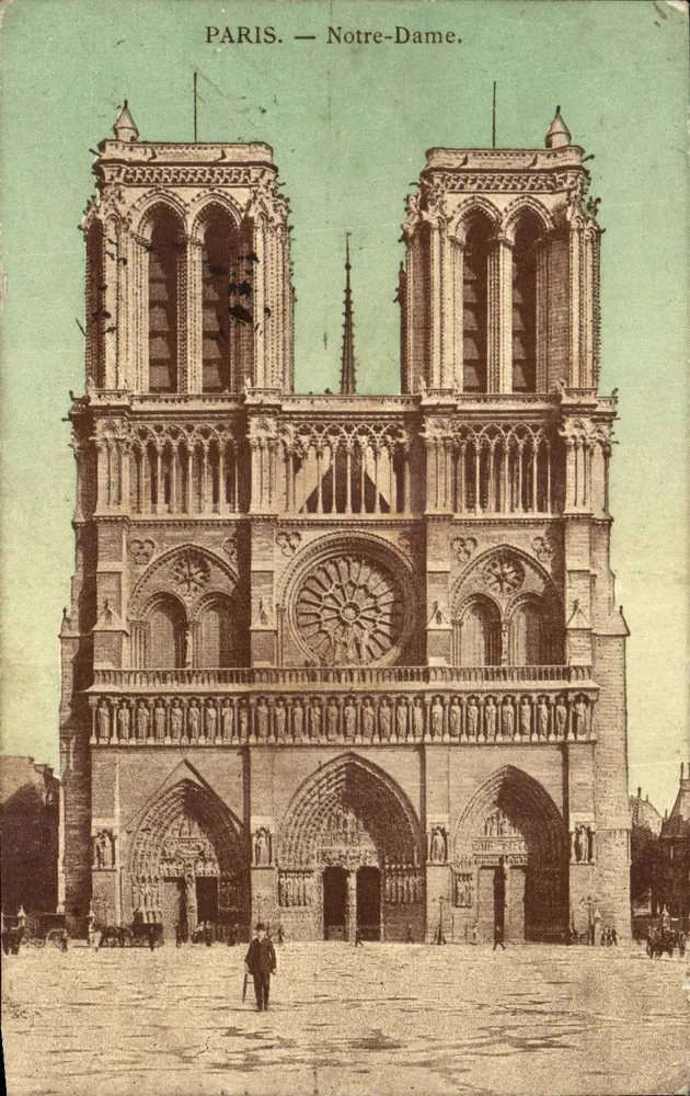 Paris — Notre-Dame — Editor não identificado, número de série não visível - Frente