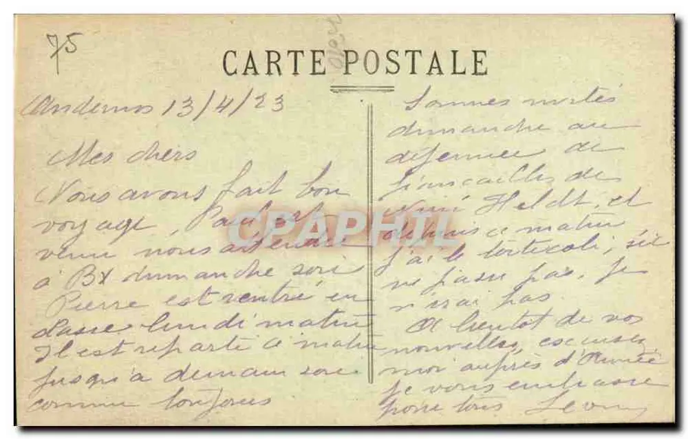 Paris - A Porta Saint-Denis — Fotot. Marcel D'boy, Bordeaux — n°19 - Verso