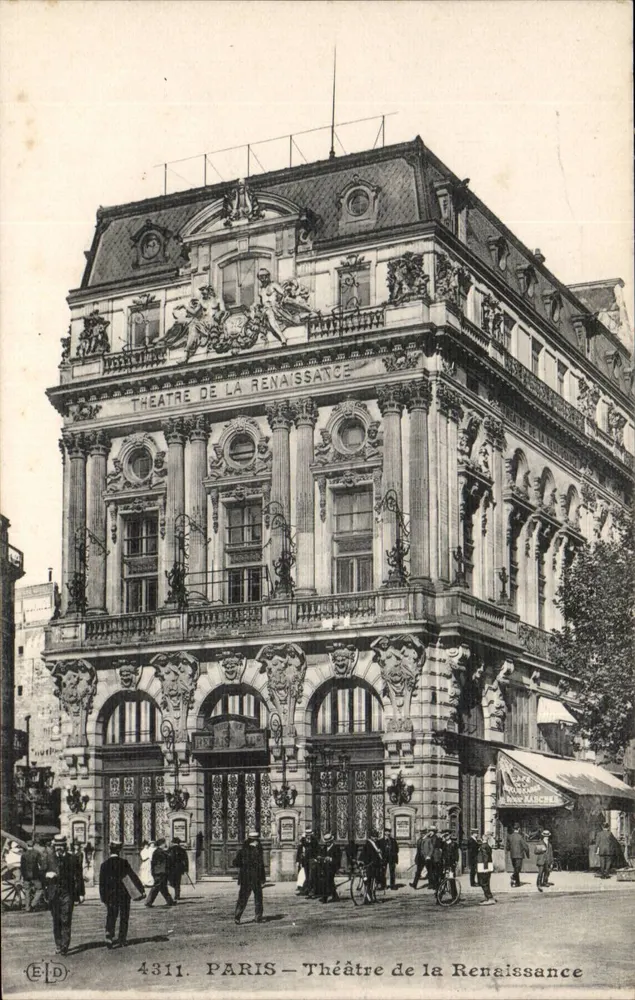 Parijs — Theater van de Renaissance — uitgever ELD, n° 4311 - Voorkant