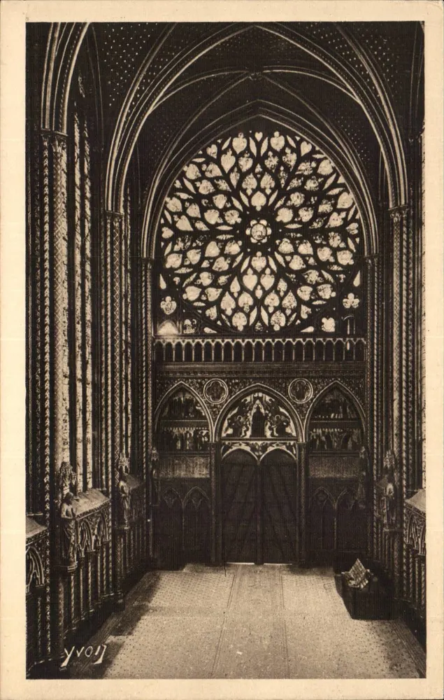 Sainte-Chapelle — Grande Rose — Edition d'Art YVON, Paris - Vorderseite