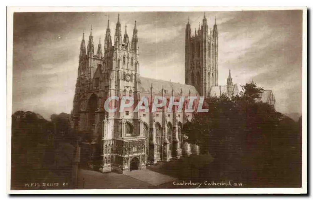 Kathedrale von Canterbury, S.W. — W.F.M. Serie 21 — Wheeler & Co. - Vorderseite