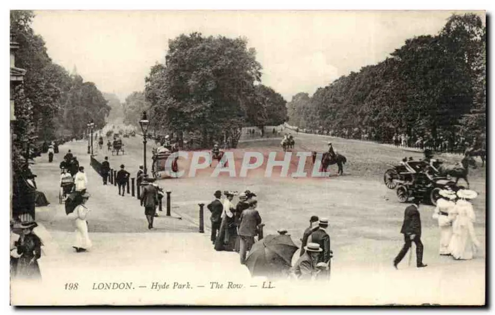 LONDON — Hyde Park — The Row — LL — 1908 - Vorderseite