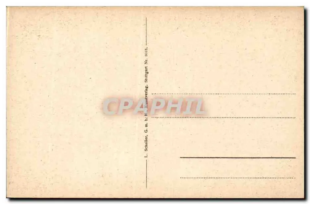 Stuttgart, Königstor com Marstall — editor I. Schaller, G. m. b. H. Postkartenverlag, Stuttgart, n° 3018 - Verso