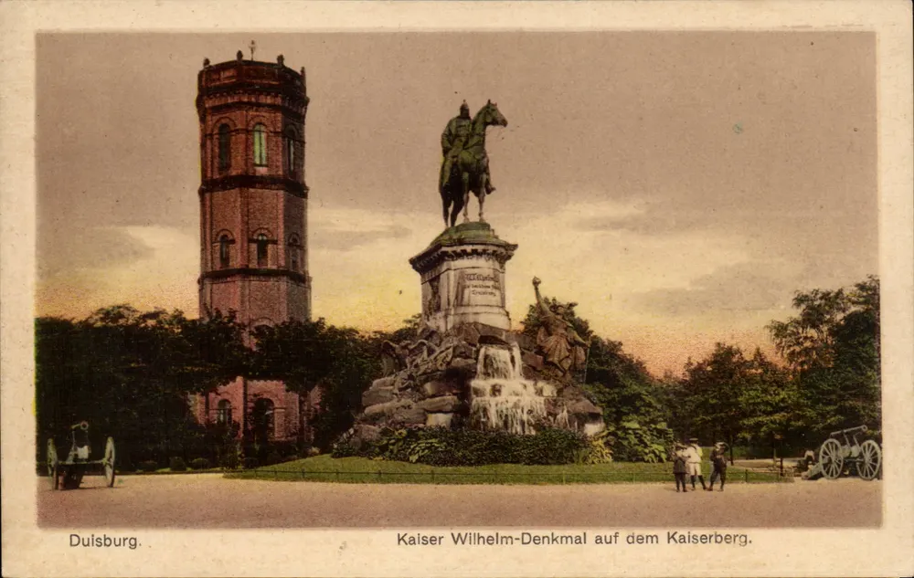 Duisburg — Kaiser Wilhelm-Denkmal auf dem Kaiserberg — Verlag E. G. G. K. B. - Vorderseite