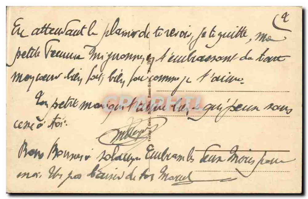 Duisburg — Kaiser Wilhelm-Denkmal auf dem Kaiserberg — Verlag E. G. G. K. B. - Rückseite