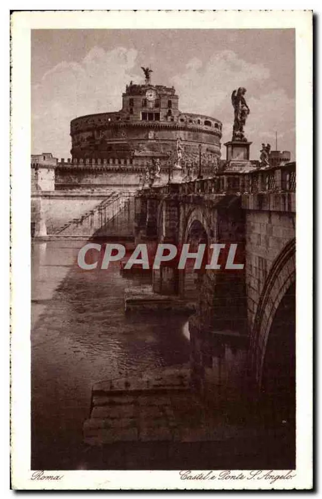Rome — Castel Sant'Angelo et Ponte Sant'Angelo — éditeur 'GRAFIA' n° 51 - Recto