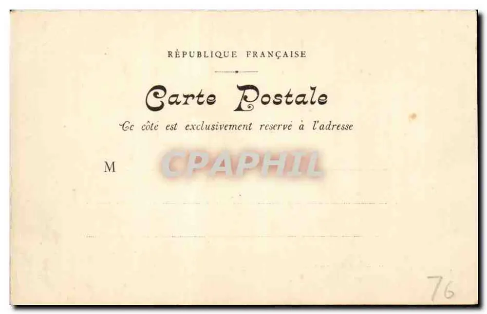 Rouen — De Kerk van de Madeleine — Collectie van de Nieuwe Galerijen N° 70 - Achterkant