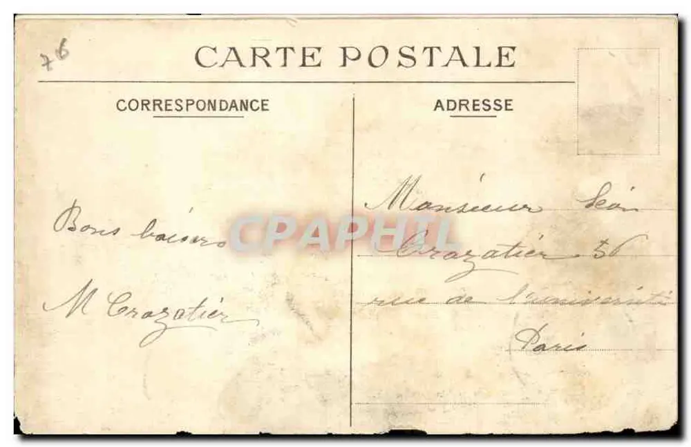 Le Tréport — Le Quai et le Port — Éditeur : L. Béguin, n° 196 - Verso