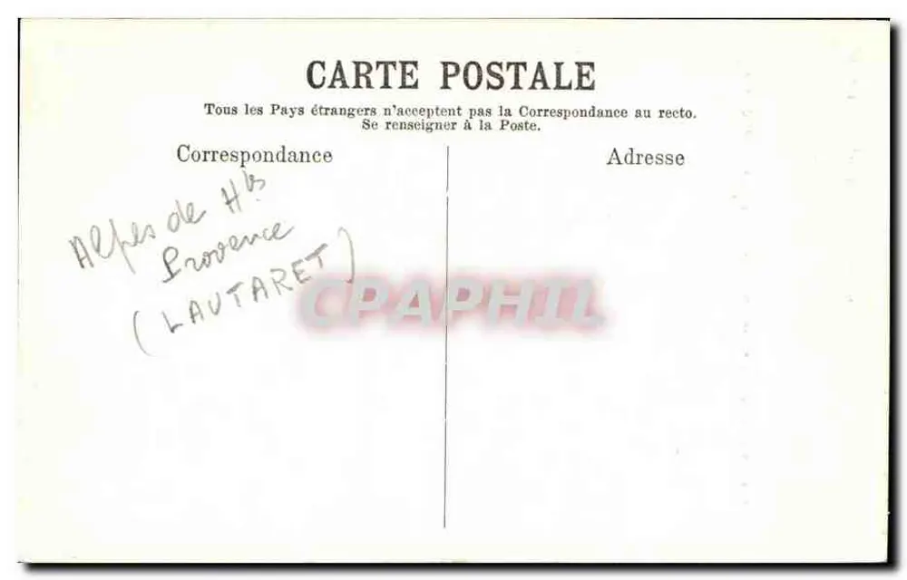 Dauphiné — Route de la Grave au Lautaret. Ein Tunnel - Rückseite