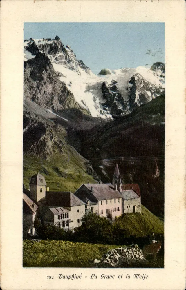 Dauphiné - La Grave y la Meije — Papeterie des Alpes, Eug. Robert, Grenoble - Anverso