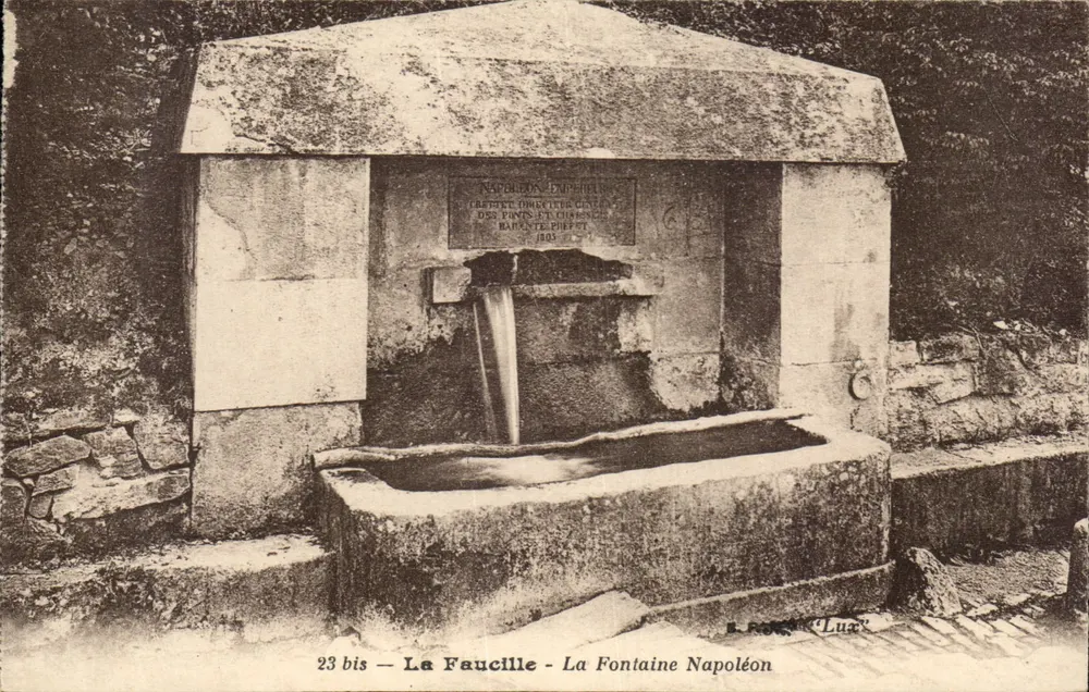 La Fauccille — La Fontaine Napoléon — E. Pons, Lux - Vorderseite