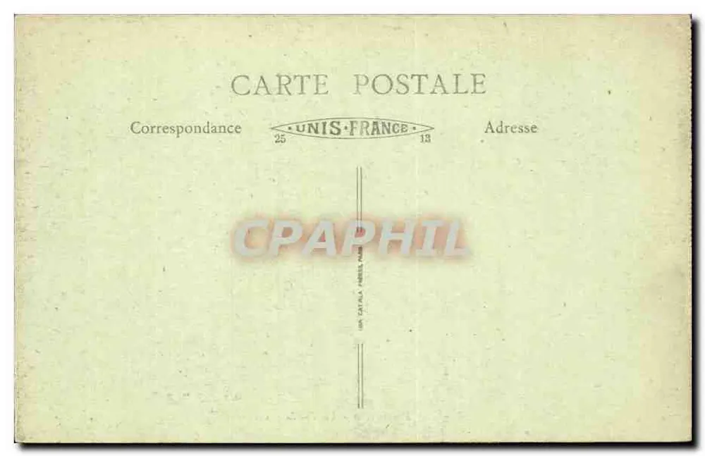 La Fauncille - La Roche Percée — vista do cânion rochoso — E.P. JACQ, Lausanne - Verso