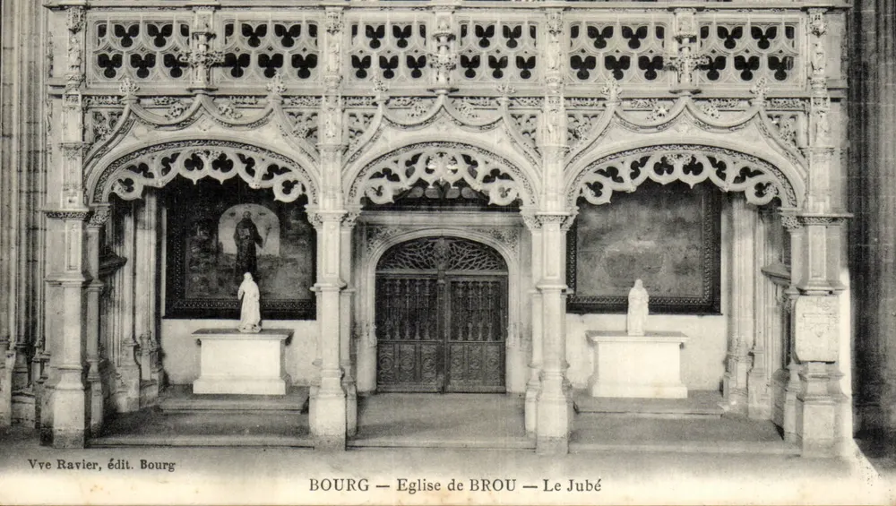 Bourg — Iglesia de Brou — El Jubé - Anverso
