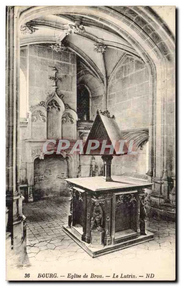 Bourg-en-Bresse — Igreja de Brou — O Lutrin — ND - Frente