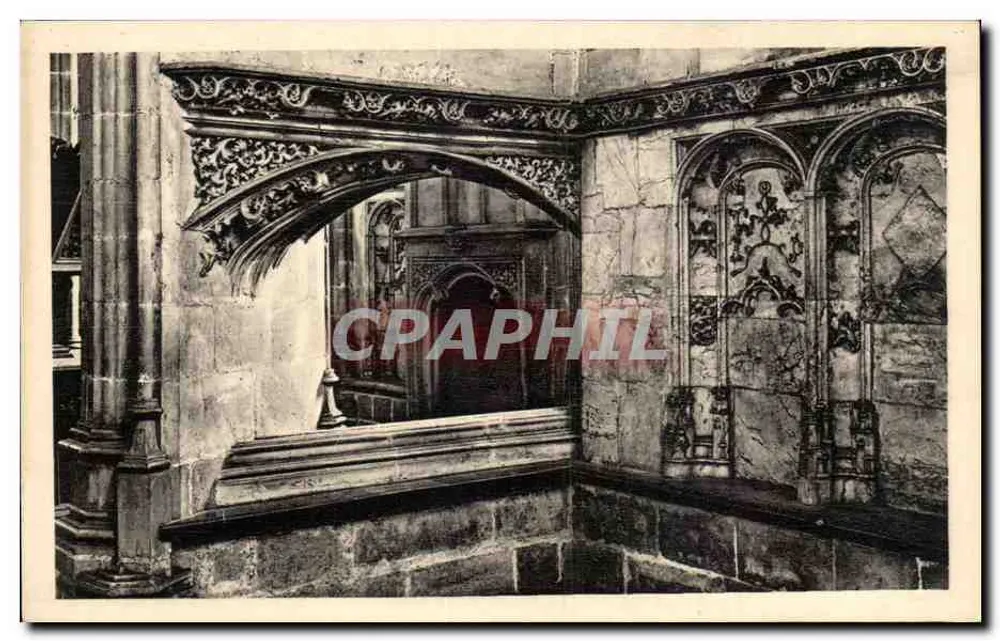 Kirche von Brou (Ain) — Die Oratorien von Marguerite von Österreich — Serv. Commercial Monuments Historiques, Paris - Vorderseite